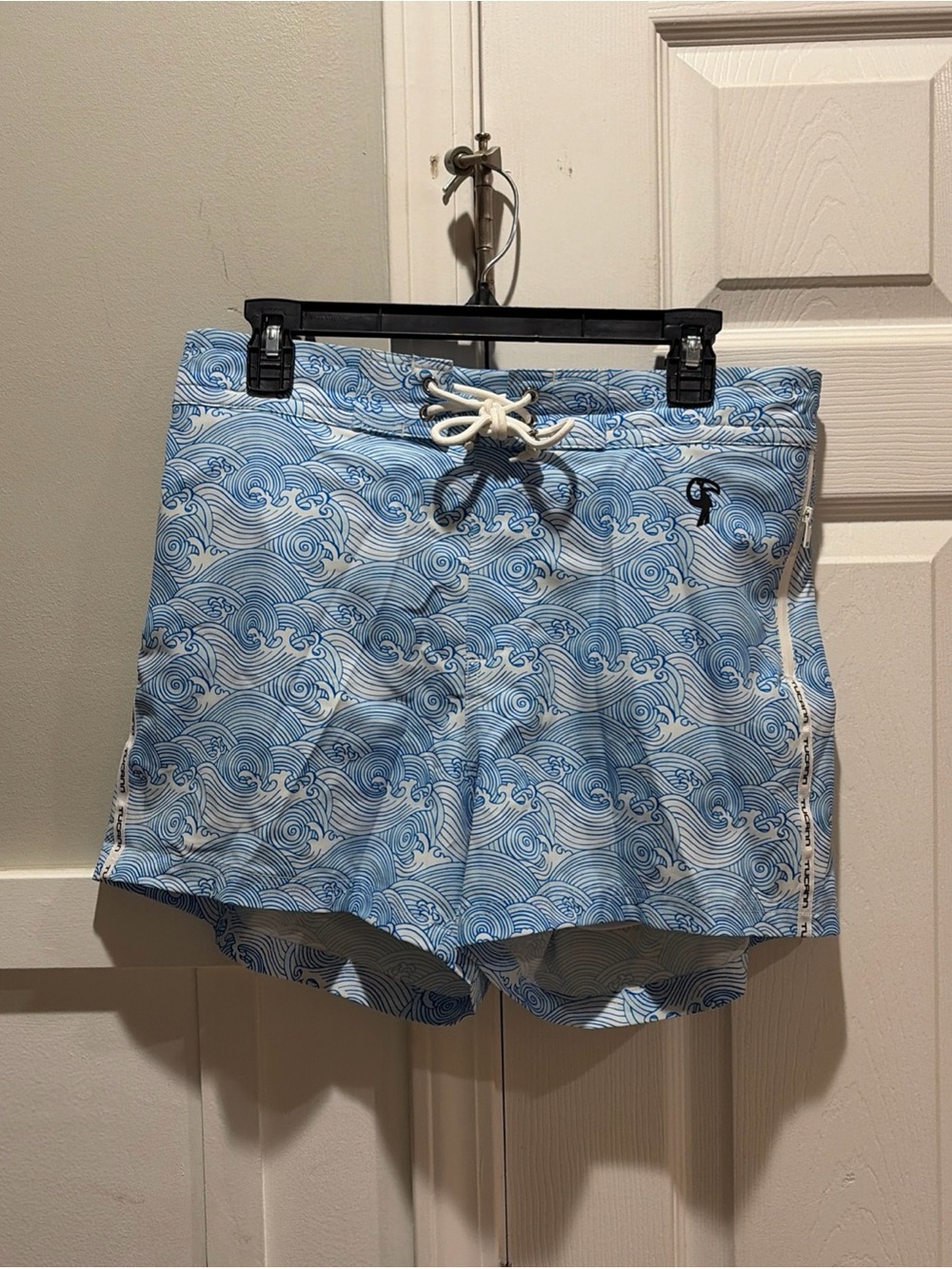Tucann Men’s Swim Trunks Size Large Blue Make Waves Board Shorts Lined